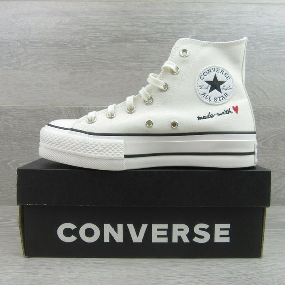 Converse Chuck Taylor All Star HI Lift Made with Love Womens Size 7 NEW - Picture 3 of 10
